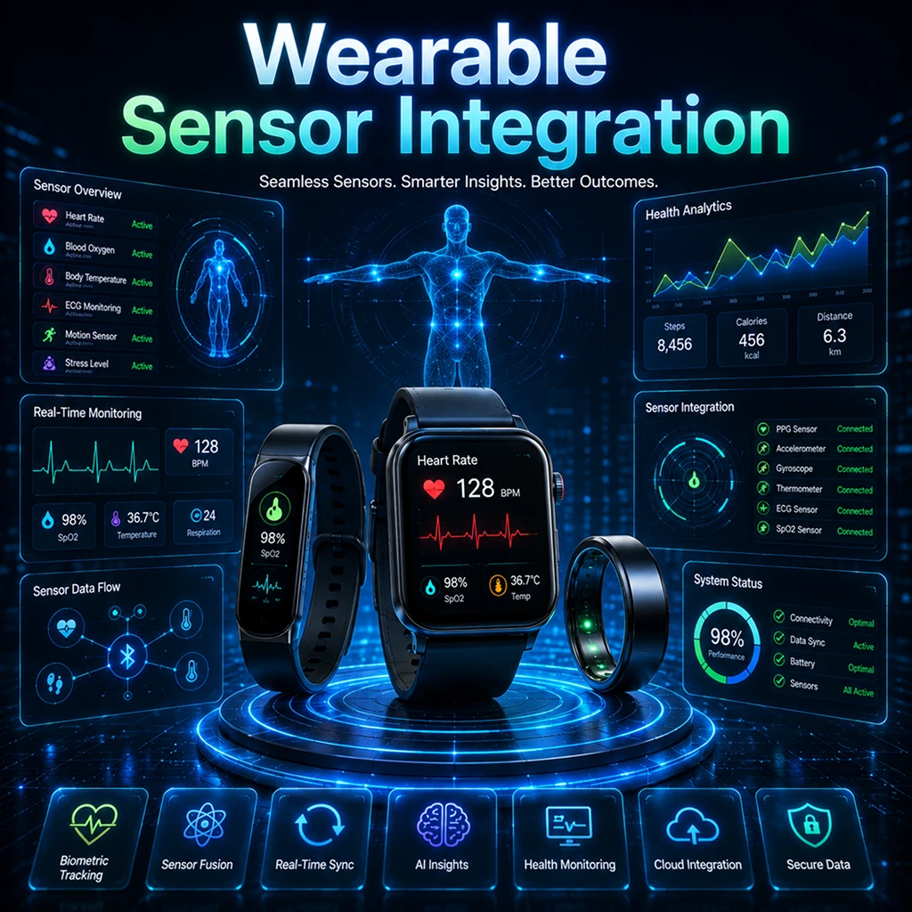 Wearable sensor integration solutions
